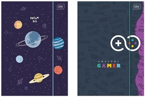 Picture of Teczka z gumką A4+ Shape Boys (10szt)