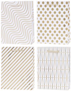 Obrazek Torebki prezentowe Lux wzór graficzny A4 12 sztuk