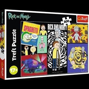 Obrazek Puzzle Rick i Morty Dziwne miejsce w galaktyce 300