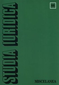 Obrazek Studia Iuridica nr 66