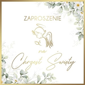 Obrazek Zaproszenia Chrzest (10szt)