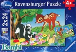 Obrazek Puzzle Disney Bambi z przyjaciółmi 2x24