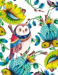 Picture of Notatnik ozdobny 128x165/64K kratka Sowa