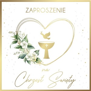 Obrazek Zaproszenie Chrzest (5szt)