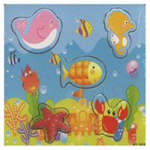 Obrazek Puzzle drewniane układanka Rybki