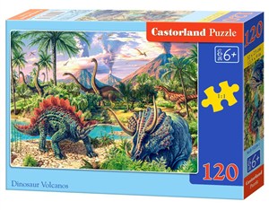 Obrazek Puzzle Dinosaur Volcanos