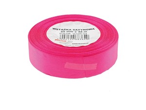 Picture of Wstążka satynowa różowa 25mmx32m