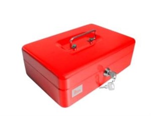 Picture of Kasetka metalowa 24,7x16,8x8cm czerwona