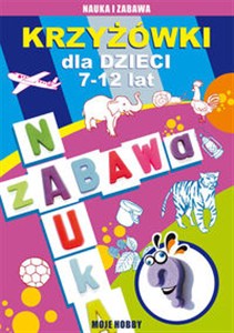 Obrazek Krzyżówki dla dzieci 7-12 lat Moje hobby