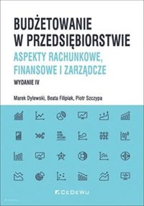 Obrazek Budżetowanie w przedsiębiorstwie. Aspekty rachunkowe, finansowe i zarządcze Aspekty rachunkowe, finansowe i zarządcze