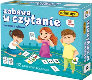 Obrazek Zabawa w czytanie Pierwsze słowa 112 kart edukacyjnych