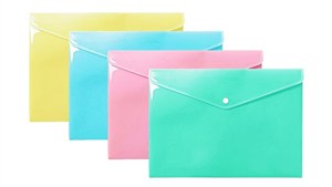 Obrazek Teczka koperta A4 PP pastel (10szt)