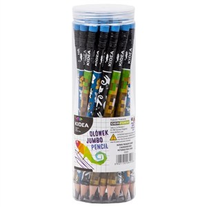 Picture of Ołówek trójkątny gruby z nadrukiem (28szt) KIDEA