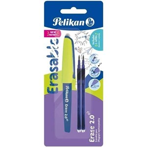 Obrazek Długopis wymazywalny Erase 2.0 + 2 wkłady - niebieski