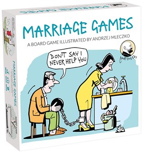 Obrazek Marriage Games wersja angielska Gra planszowa ilustrowana rysunkami Andrzeja Mleczki