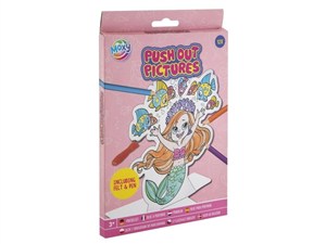 Obrazek Obrazki wypychane do malowania Unicorn 12 arkuszy