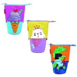 Obrazek Piórnik kosmetyczka stojący MIX