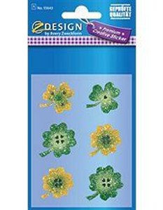 Obrazek Naklejki - brokatowe koniczynki