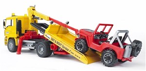 Obrazek MAN TGA pomoc drogowa z Jeepem