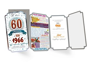 Obrazek Karnet Urodziny 60