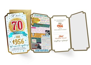 Obrazek Karnet Urodziny 70