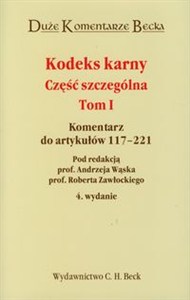 Obrazek Kodeks karny Część szczególna Tom 1