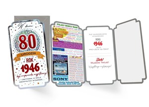 Picture of Karnet Urodziny 80