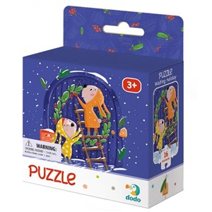 Obrazek Puzzle 16 elementów Wyczekując świąt