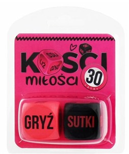 Picture of Kości Miłości 30 latki (różowo-czarne)