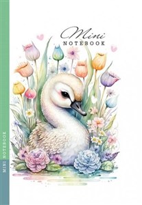 Obrazek Notatnik 105x165/48K kratka łabędź FRESH