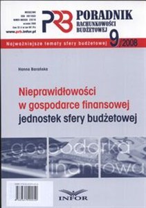 Obrazek Poradnik rachunkowości budżetowej 2008/09 Nieprawidłowości w gospodarce finansowej jednostek sfert budżetowej
