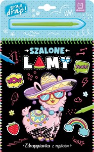 Obrazek Szalone lamy. Zdrapywanka z rysikiem