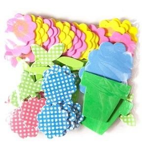 Picture of Naklejki z pianki kwiatki 60szt