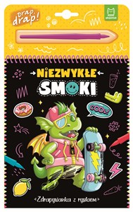 Obrazek Niezwykłe smoki. Zdrapywanka z rysikiem