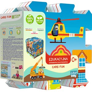 Obrazek Edukacyjna układanka puzzlopianka Cars Fun