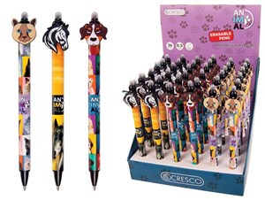 Obrazek Długopis wymazywalny Animals (36szt)