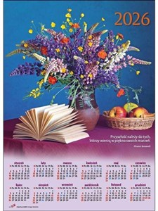 Picture of Kalendarz 2026 plakatowy średni bukiet