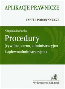 Obrazek Procedury Tabele porównawcze cywilna, karna, administracyjna i sądowoadministracyjna