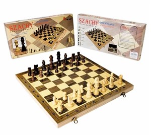 Picture of Szachy drewniane magnetyczne 39,5x39,5cm