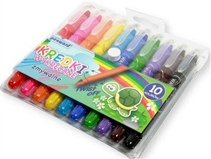 Picture of Kredki wykręcane zmywalne, 10 kolorów