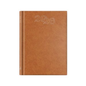 Obrazek Terminarz 2026 B6 standard brązowy