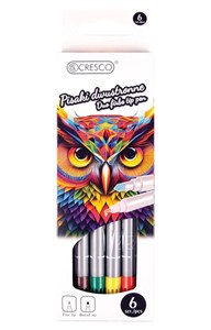 Obrazek Pisaki dwustronne, 6 kolorów