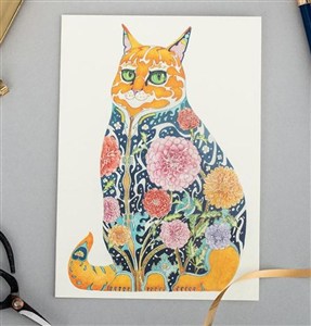 Picture of Karnet A083 B6 + koperta Rudy kot