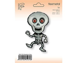 Picture of Balon foliowy Szkielet szary 101cm