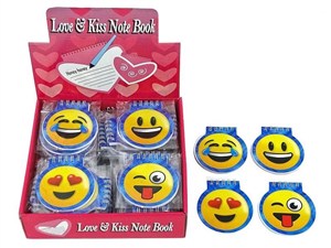 Obrazek Notesik okragły buźki 8cm (48szt)