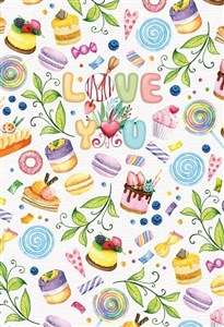 Picture of Notatnik ozdobny 143x210/96K kratka Słodkości