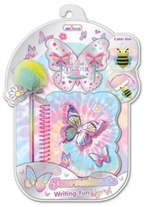 Picture of Słuchawki+kołozeszyt+długopis Motylki