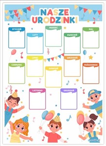 Obrazek Kalendarz urodzinowy - Dzieci