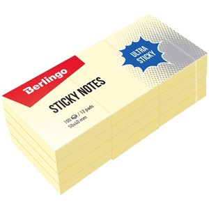 Picture of Bloczek samoprzylepny 50x40 żółty 12x100 kartek