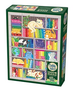 Picture of Puzzle 1000 Koty i książki